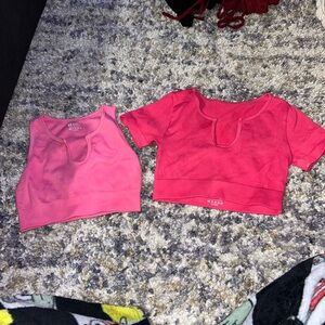 Pink Work Out Tops